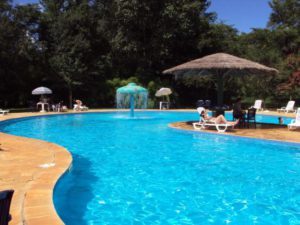 Limpeza de água de piscinas