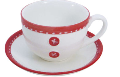 limpar xicara em porcelana